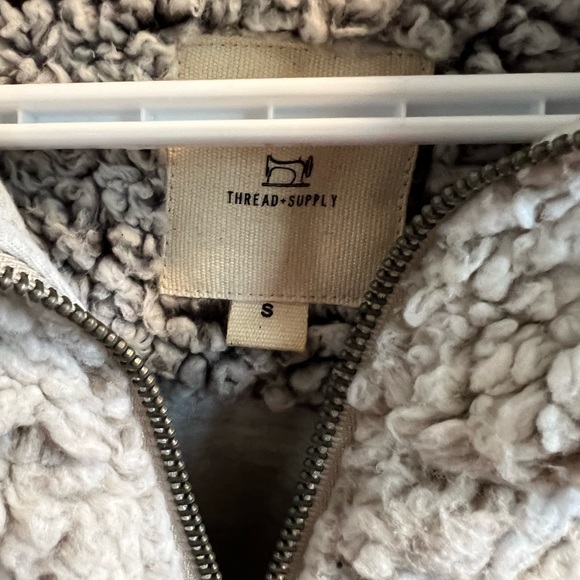 Quarter Zip Teddy Bear sweater - Picture 2 of 2